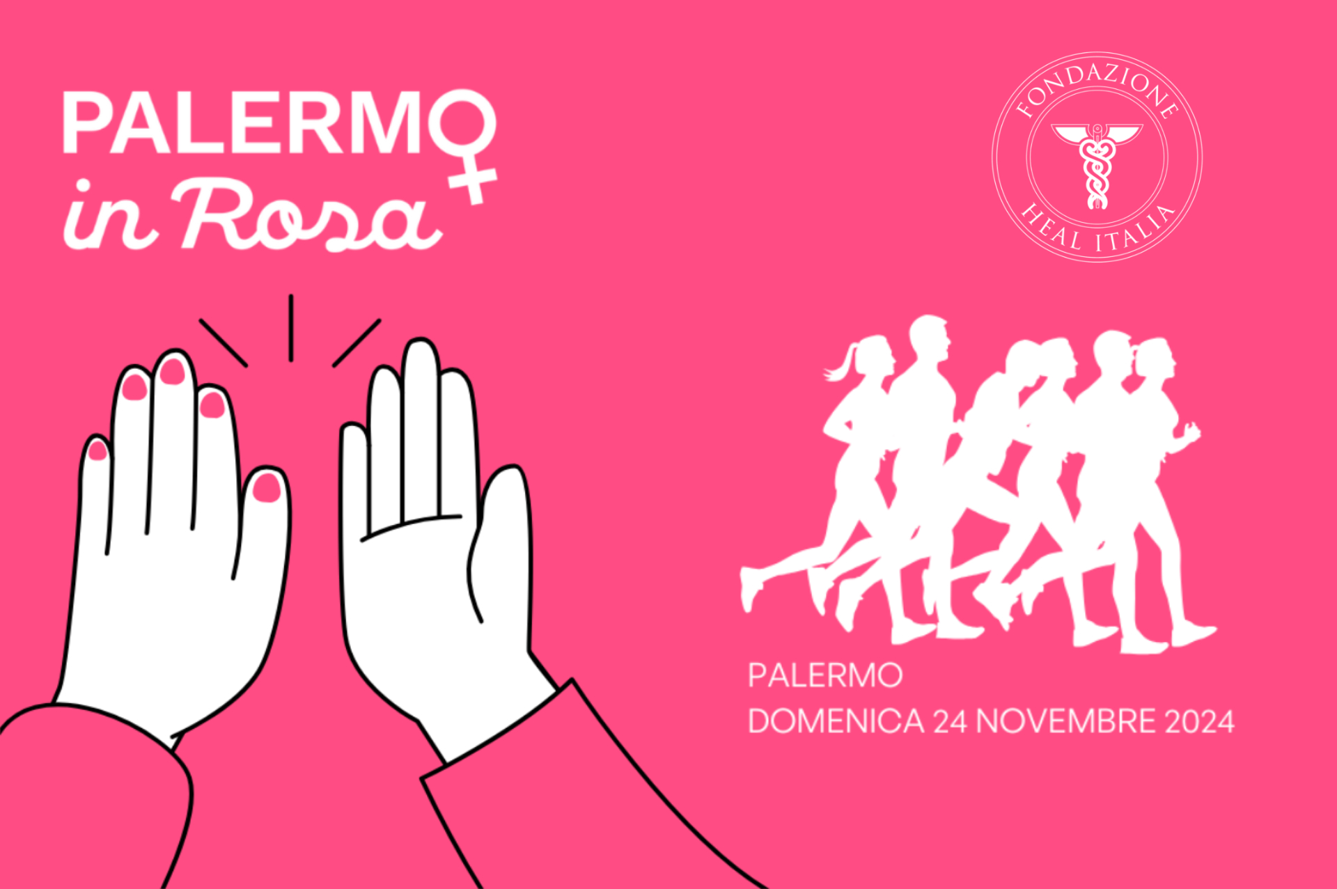 The Heal Italia Foundation alongside “Palermo in Rosa”: the event against gender violence and for the promotion of women’s health